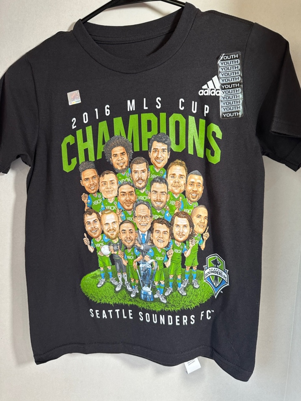 Adidas 2016 MLS cup champions Seattle Sounders FC youth small